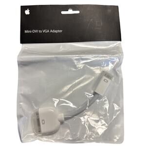 Apple OEM Video Adapter (Mini-DVI) to VGA - White (M9320G/A) SEALED